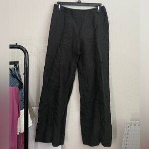Giorgio Armani 100% Linen Black Women's Pants